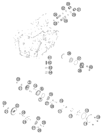 KTM SWINGARM PDS XC-W  2012 2012 2014 500 EXC 78104030144