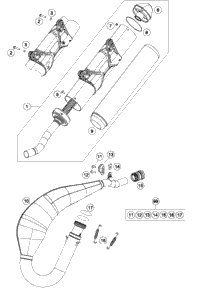 KTM REAR WHEEL CPL. 2,15X18''BLACK 2017 250 XC-W 5041000104430
