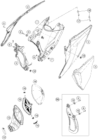 KTM REAR WHEEL CPL. 2,15X18''BLACK 2017 350 EXC-F 5041000104430