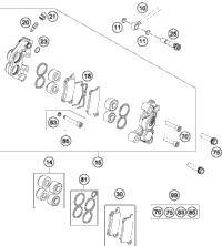 KTM CYLINDER + PISTON 2016 65 SX 46230038000