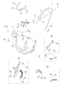 KTM Engine case cmpl. 2020 150 SX 50430000244