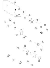 KTM CYLINDERHEAD CPL. 2014 500 EXC 78136120044