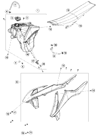KTM FRONTWHEEL CPL.1,6X21''GIANT 26 2015 500 EXC 78109001344