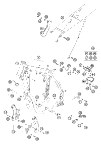 KTM SWING ARM CPL. PDS    2011 2011 2014 200 XCW 51504030044