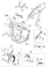 KTM Swingarm cmpl. 2019 2022 250 SX-F Chassis 79104030044