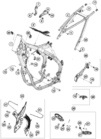 KTM Swingarm cmpl. 2019 2022 350 SX-F Chassis 79104030044