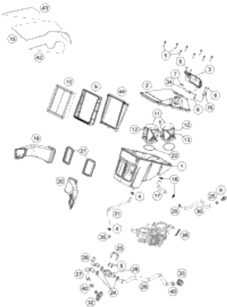 KTM SILENCER CPL. USA 2018 1290 SUPER DUKE R BLACK - Chassis 61305082000