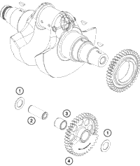 KTM CLUTCH CAGE CPL. 2015 1190 ADV ORANGE 61332001044