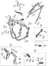 KTM SWING ARM CPL. PDS 2017 2019 500 EXC-F 79604030044