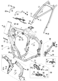 KTM SWING ARM CPL. PDS 2017 2020 300 XC-W TPI ERZBERGRODEO 79604030044