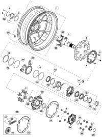 KTM IGNITION LOCK 2015 1290 SUPERDUKE R ORANGE 61311066100