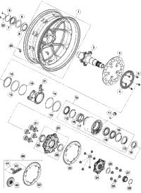 KTM IGNITION LOCK 2016 1290 SUPERDUKE R ORANGE 61311066100