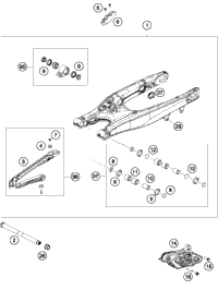 KTM CYLINDER AND PISTON CPL. 150 2013 150 SX 51530038300