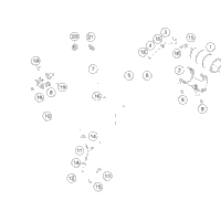 KTM cylinder + piston kpl. 125 MX 2024 125 SX/XC Engine A42030038000