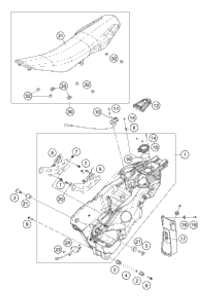 KTM Cylinder head cpl. NEW PART 2019 690 ENDURO R 7693612004424