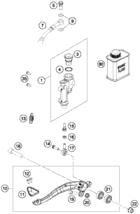 KTM SWING ARM CPL.      2015 2015 2017 250 SX-F 79004030044