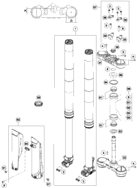 KTM SWINGARM CPL.       2014 2014 2015 250 XC-F 77704030144