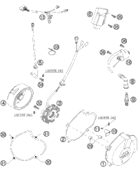 KTM CYLINDER 95MM 520 RACING 00 2004 525 SX Racing 59030005000