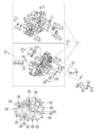 KTM pipe assembly a 2022 200 DUKE, Orange Chassis 94105007000