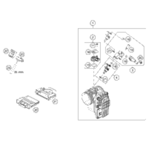 KTM THROTTLE BODY 2013 690 Enduro 75041101000