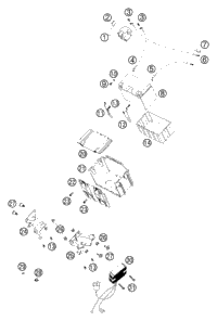 KTM SILENCER L/S USA     09 2009 990 Adventure R 60105182100