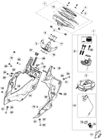 KTM Headlight LED 2018 1290 SUPER DUKE R WHITE - Chassis 61614001000