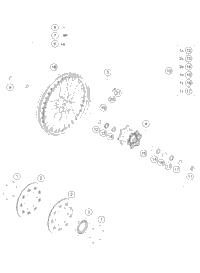 KTM FRONT WHEEL CPL. 3,0/19'' 2014 1190 ADV ORG 6030910114430