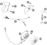 KTM Cylinder + Piston kpl. 150 NEW PART 2019 150 SX 51730038000