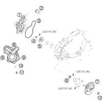 KTM CARBURETOR FCR-MX 4125I,TPS 08 2008 505 SX-F 77331001100