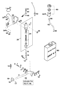 KTM Shock KTM 150 EXC/XC-W 20 2020 150 XC-W TPI 12187T6101