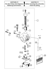 KTM Fork 450 XC-F/FX 19 NEW PART 2019 450 XC-F 18187S7901