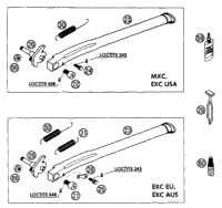 KTM Monoshock Enduro 350/450/500 NEW PART 2019 450 EXC-F SIX DAYS 12187S6901