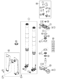 KTM FRAME ''781N2'' ORANGE   2014 2014 2016 500 XCW 7810310100004