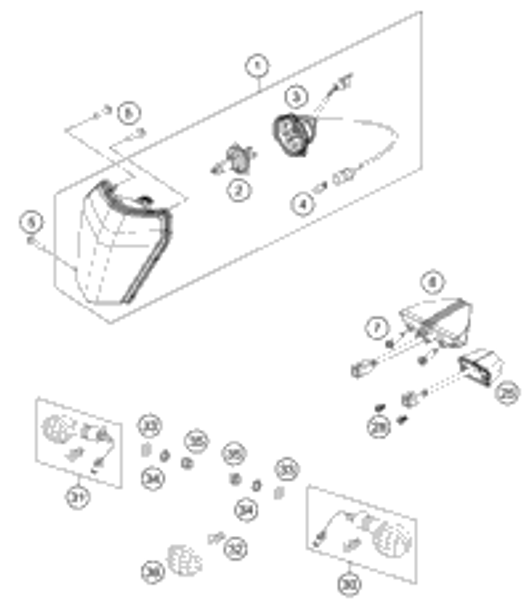 KTM ENGINE CASE CPL. 2015 500 EXC 78130000033 KTM ENGINE CASE CPL. 2015 500 EXC 78130000033