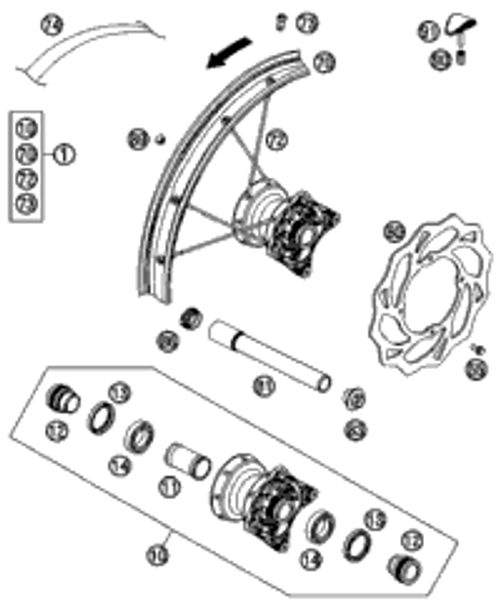 KTM Frame \472R3" elec. orange 2019 85 SX 17_14 47203001000EB"""