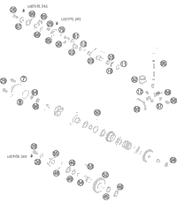 KTM Frame 472T3 2024 85 SX 17/14 Chassis 47203001200EB