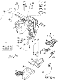 KTM FUEL TANK CPL. 2015 1190 ADV ORANGE 6030711314433A