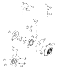 KTM Frame 795S4 450 XC-F NEW PART 2019 450 XC-F 7950300110033
