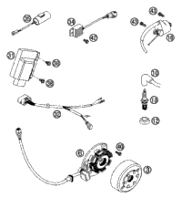 KTM FRAME ''504P3'' BLACK    2016 2016 2016 125 SX 5040300100033