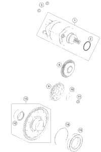 KTM Engine case cmpl. 2021 350 SX-F Engine 79330000044