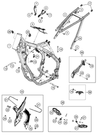 KTM Frame 797T1 2023 500 EXC-F Chassis 79703101100EB