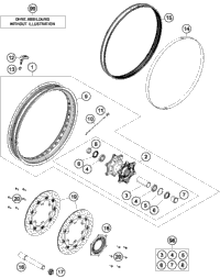 KTM FRAME ''604 OA'' 2017 1290 SUPER ADVENTURE T 60403001000KB