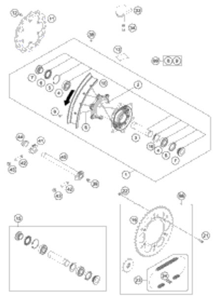 KTM Fork KTM 790 Adventure S 19 2019 790 ADV White 05586S2901