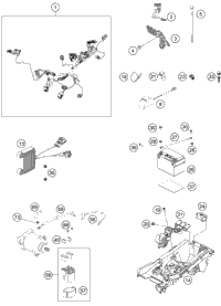 KTM Frame 555S4 black 2021 250 XC TPI Chassis 5570300110033