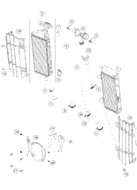 KTM Fork 350 XC-F / 350 FX 2023 US 2023 350 XC-F Chassis A460C177W406000