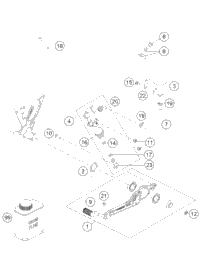 KTM ABS module filled 2021 890 ADV (ORANGE) Chassis 61742031044