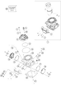 KTM TPS cmpl. 2022 150 / EXC / XC-W Engine 55641077044