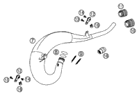 KTM CRANKSHAFT CPL. 200 EXC  2007 2007 2013 200 EXC /200 XC-W Engine 52330018200