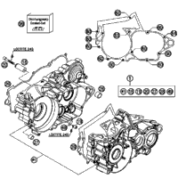 KTM CRANKSHAFT SX 2022 250 SX Engine 55430018100