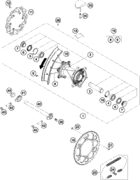 KTM PISTON I CPL. 250 ON DEMAND 2022 250 SX-F Engine 79030207000 I